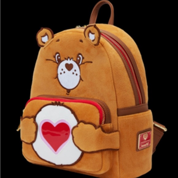 ⌛️6hrsale⌛️NWT Loungefly CareBears Tenderheart Bear Plush Light Up Glow Backpack - Picture 4 of 9